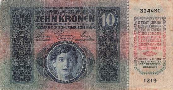 Ungarn p19 10 Korona 1920